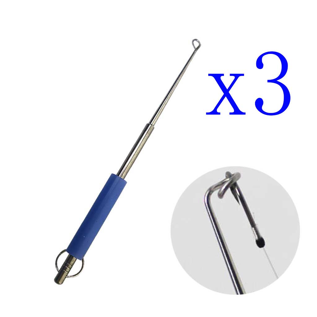 Fishing Rod Building Kit - 3-Pack Stainless Steel Fish Hook Remover