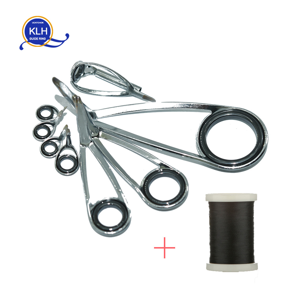 Fishing Rod Spinning - 8pcs/Kit KLH Bracket Stainless Steel Guide