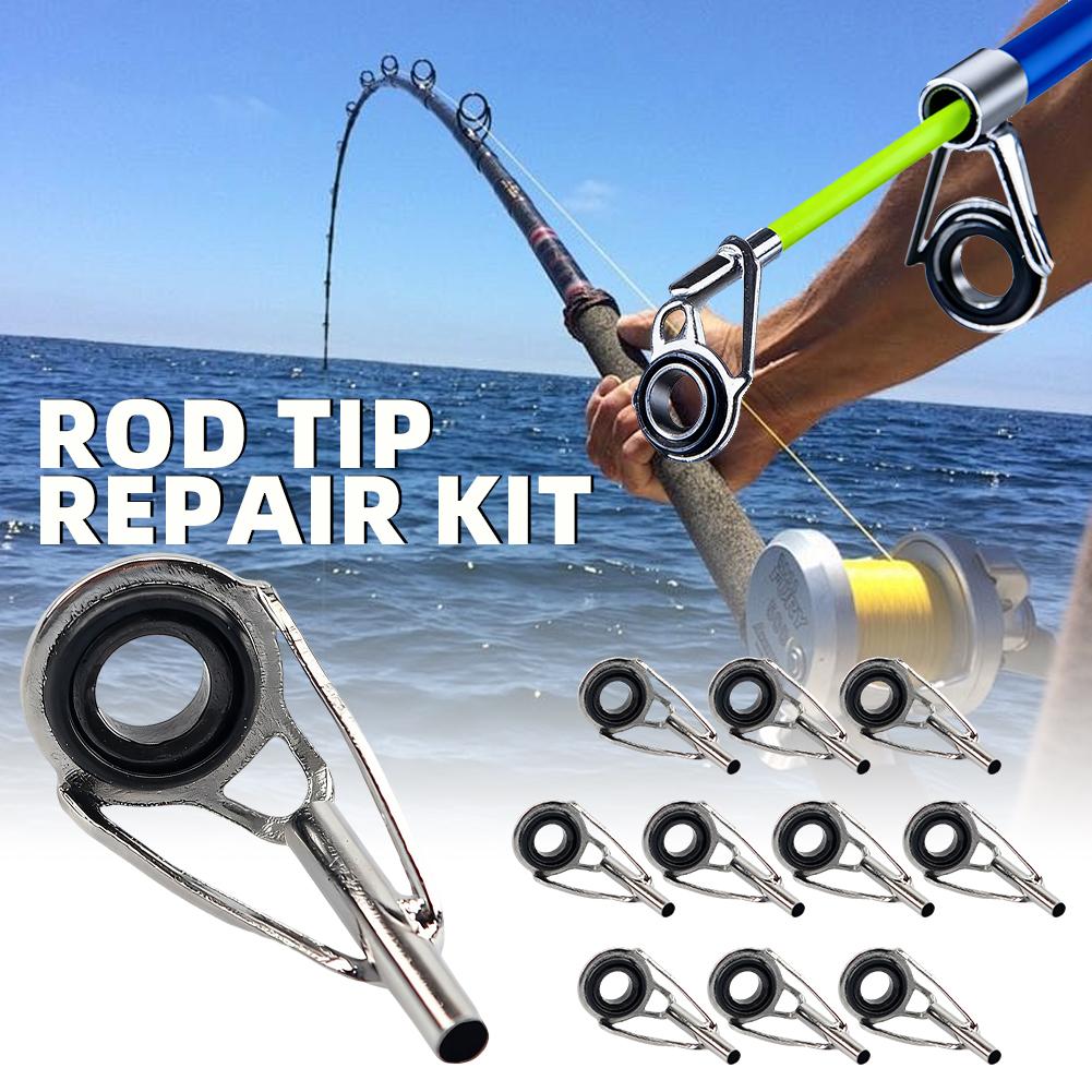 Fishing Rod Tip Replacement - Rod Tip Repair Kit 10pcs Fishing