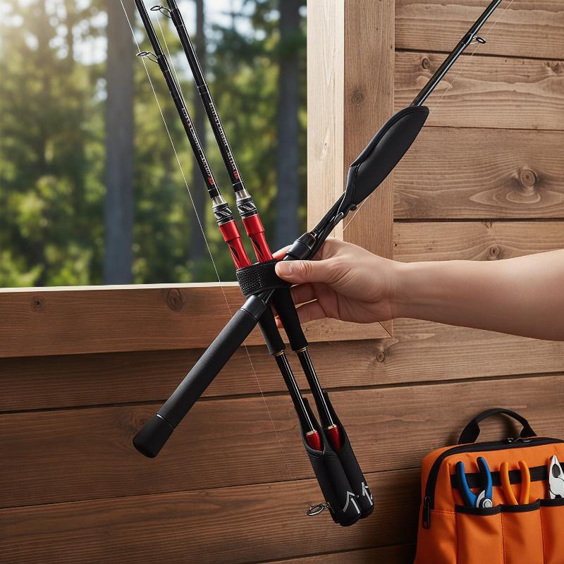 Fishing Rod Combo - Adjustable Fishing Pole Sling Strap with