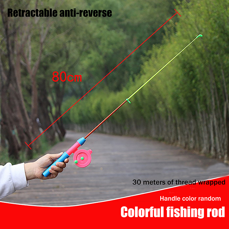 Fishing Rod Spinning - Retractable Winter Ice Fishing Rod Portable
