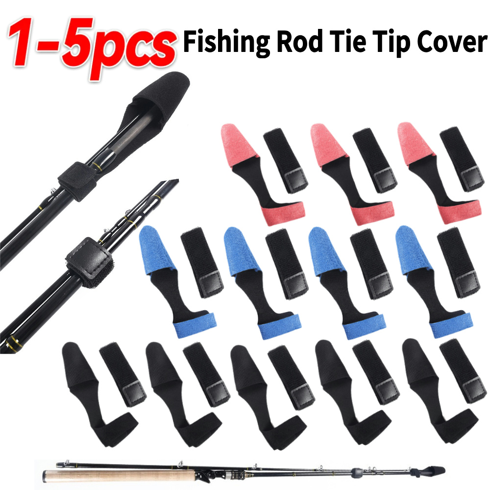 Fishing Rod Case - 1-5PCS Fishing Rod Tie Tip Cover