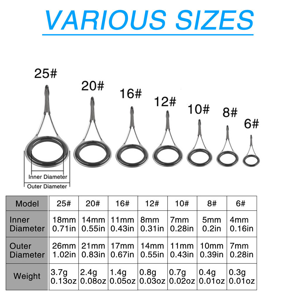 Fishing Rod Guides Fishing Rod - Fishing Rod Tip Replacement 评论和价格