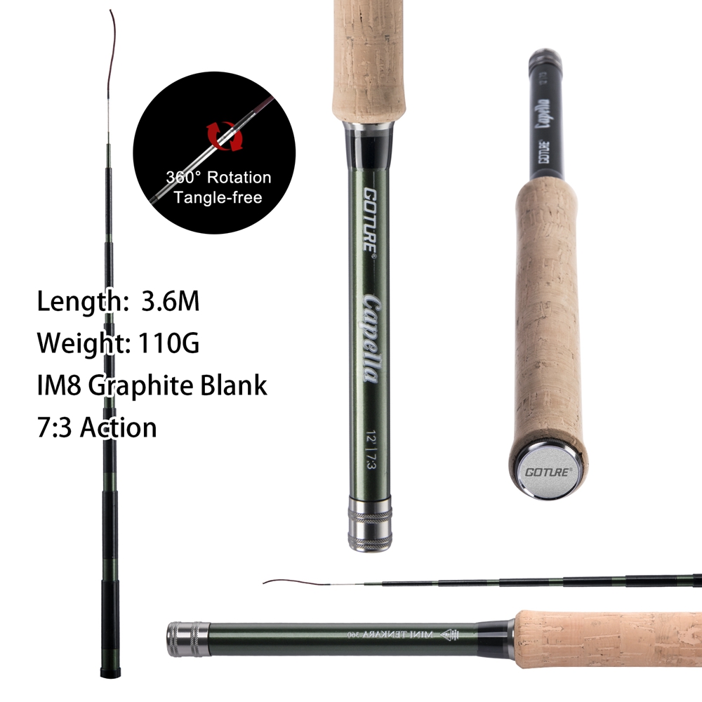 Goture Tenkara Fly Fishing Rod - Fishing Rod Carbon Fiber 评论和价格