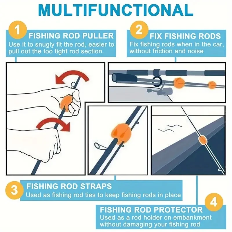 2PCS Rod Ball Retaining Clip R - Fishing Rod Case 评论和价格