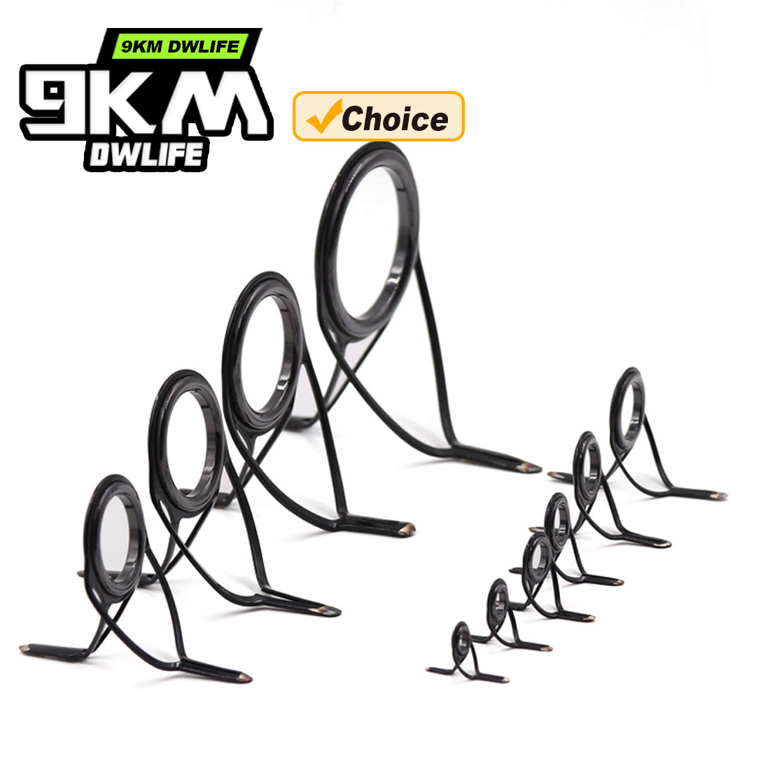 9KM OB Curved Rod Guide Kit 10 - Fishing Rod Spinning 评论和价格