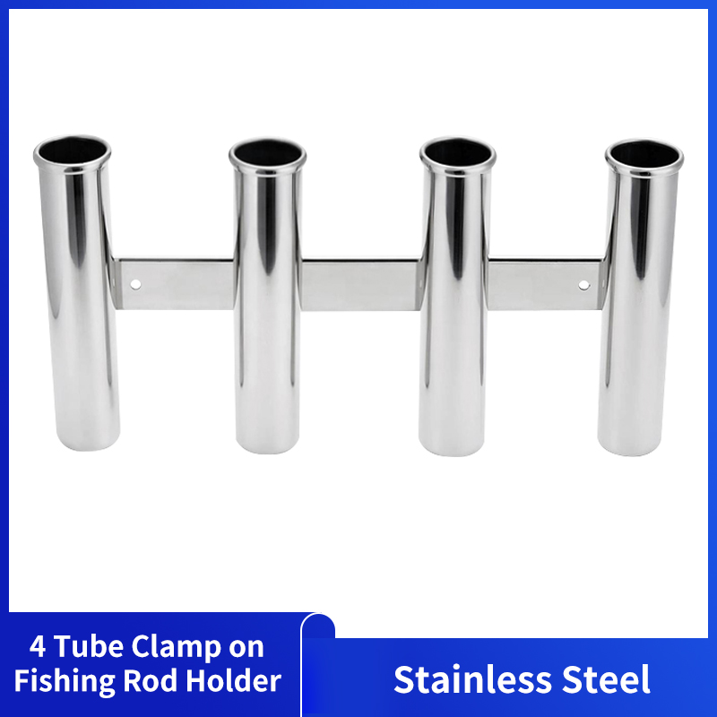 Stainless Steel 4 Tubes Rod Ho - Fishing Rod Holder 评论和价格