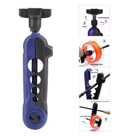 Blue Portable Fishing Line Win - Fishing Rod Spinning 评论和价格