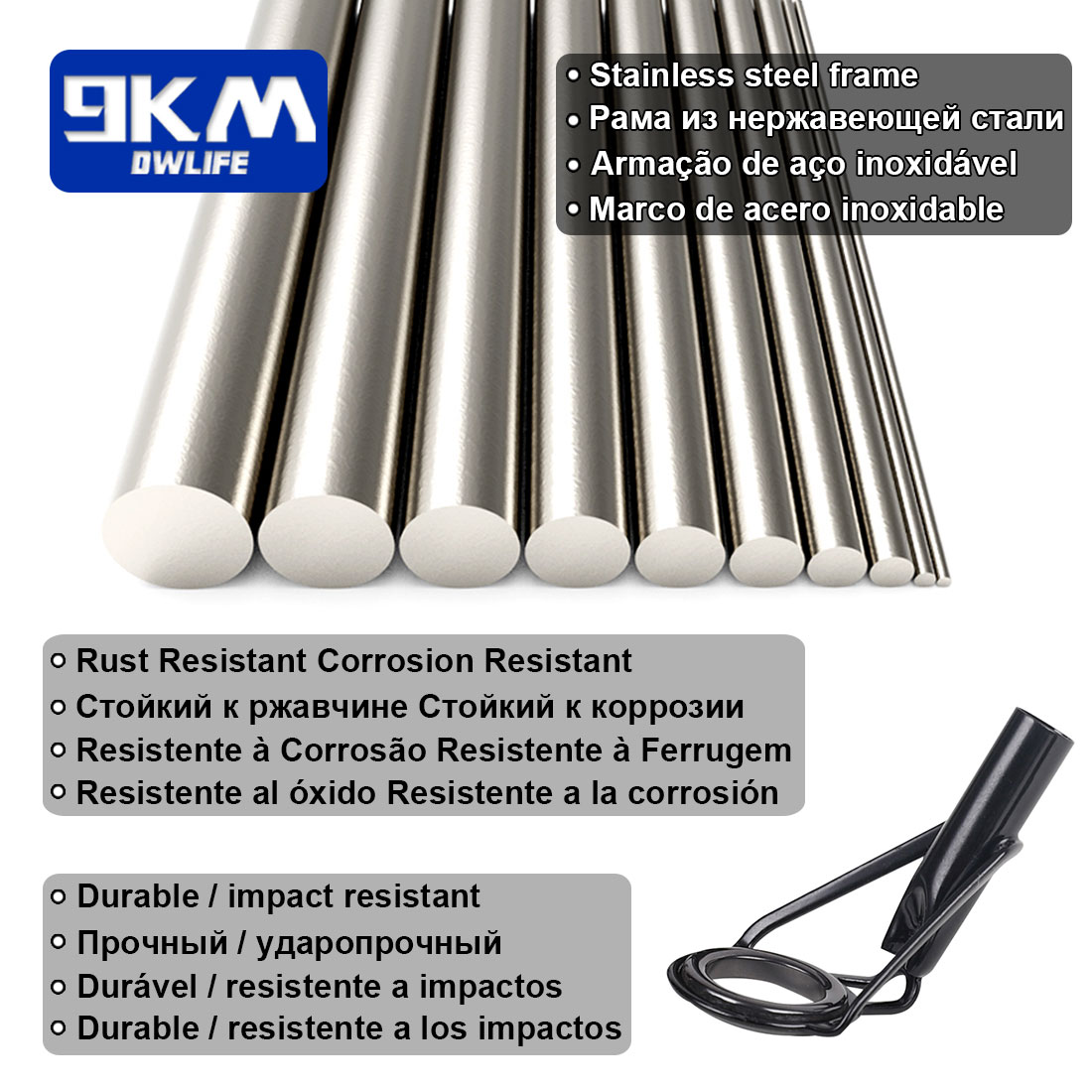 5Pcs Fishing Rod Tip Guides Re - Fishing Rod Tip Replacement 评论和价格